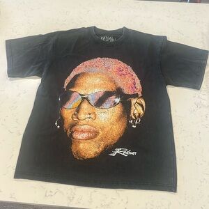Vintage Rodman tshirt, size small, boxy and oversized fit